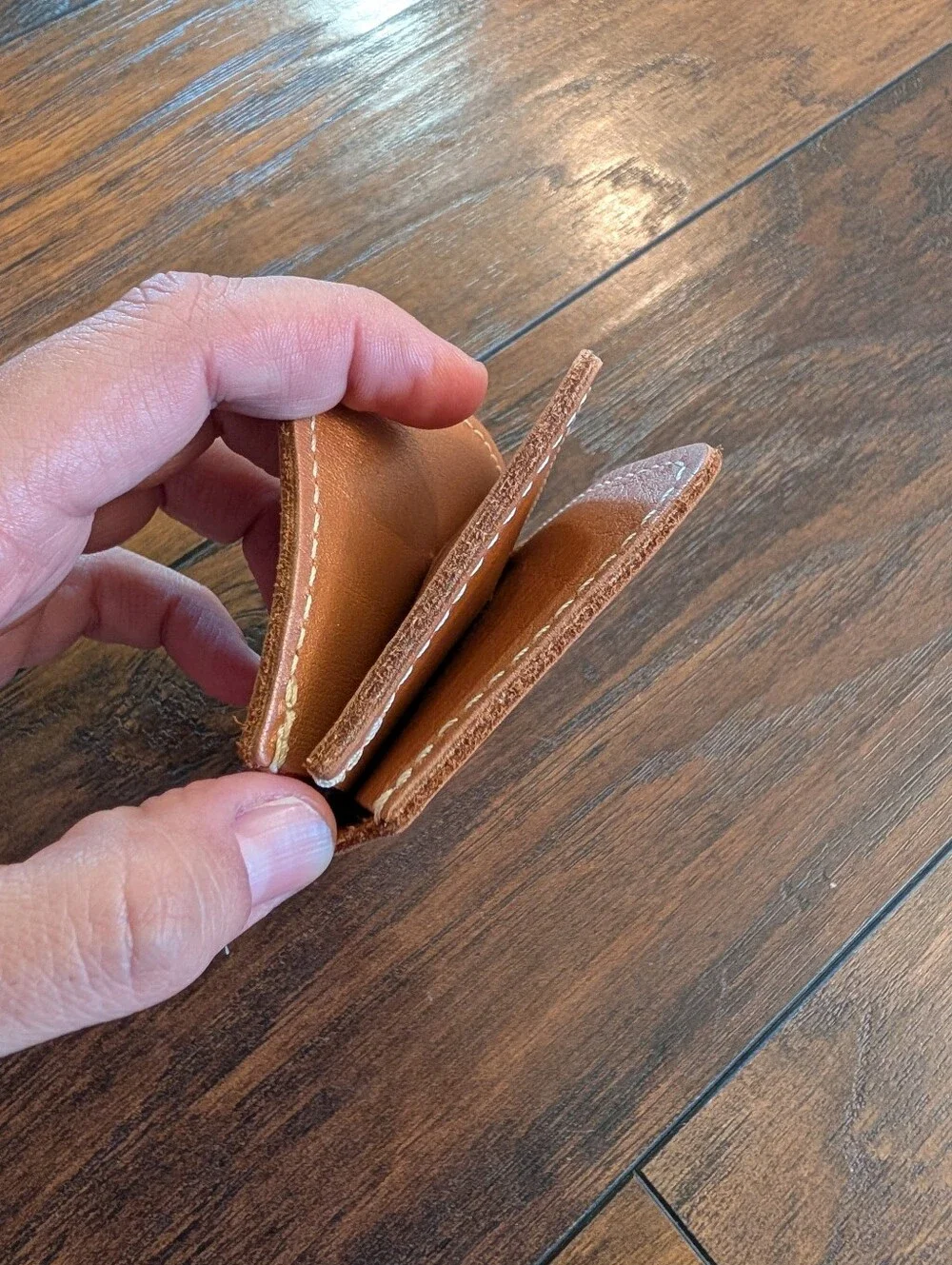 EUC Portland Leather Goods Company Lovebug Genuine Leather Credit Card Wallet